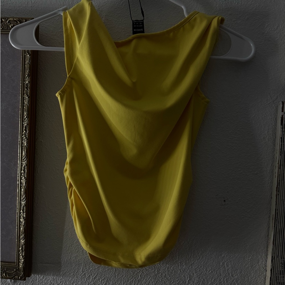 Yellow Sleeveless Top